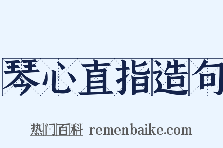 琴心直指造句是什么意思的图片